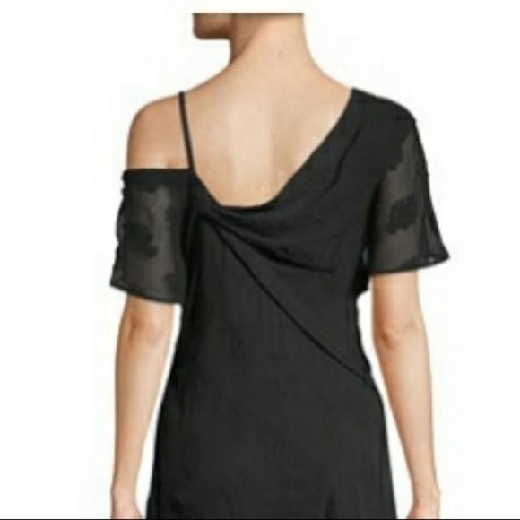 Theory Flounce Sheer Midi Dress - Picture 2 of 16